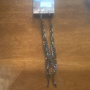 Long playful earrings